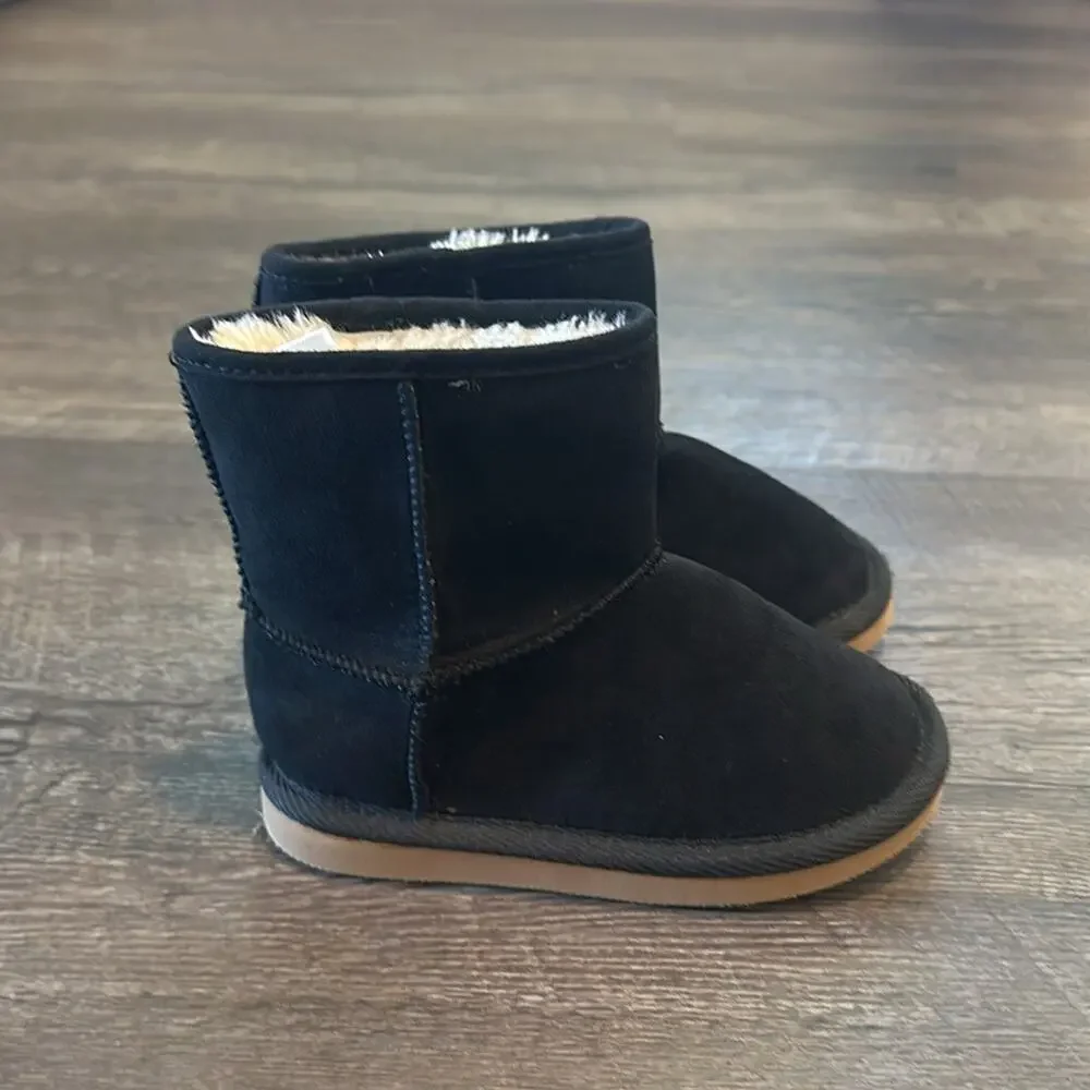 Old Navy‎ Toddler Girl's 8 Faux Suede Black Boots